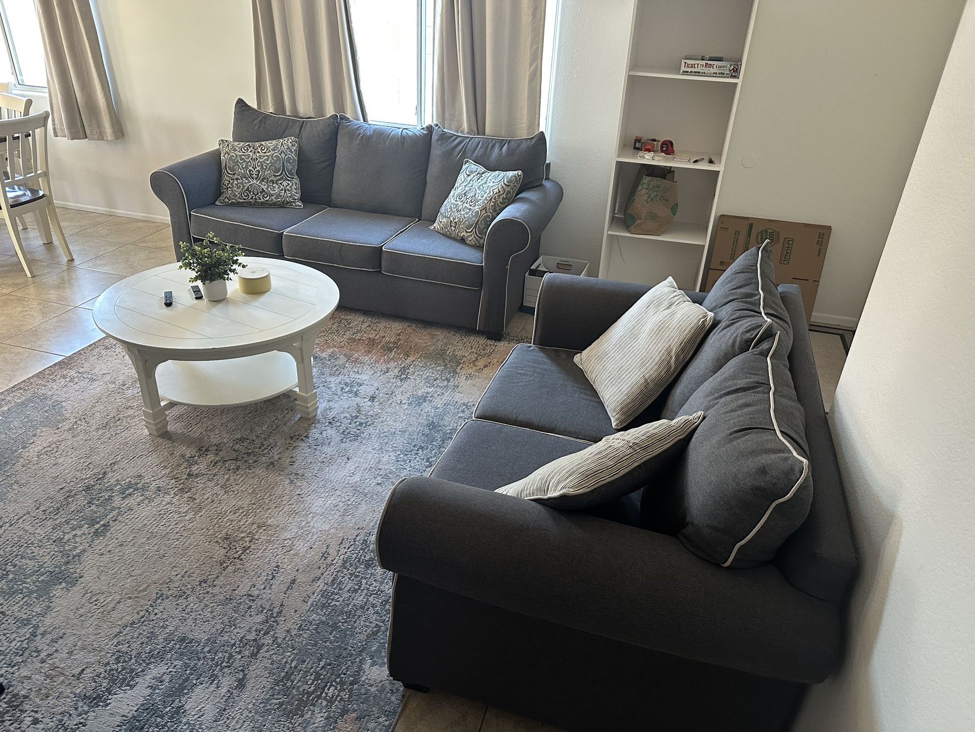 Sofa Couch Set (2 Piece)