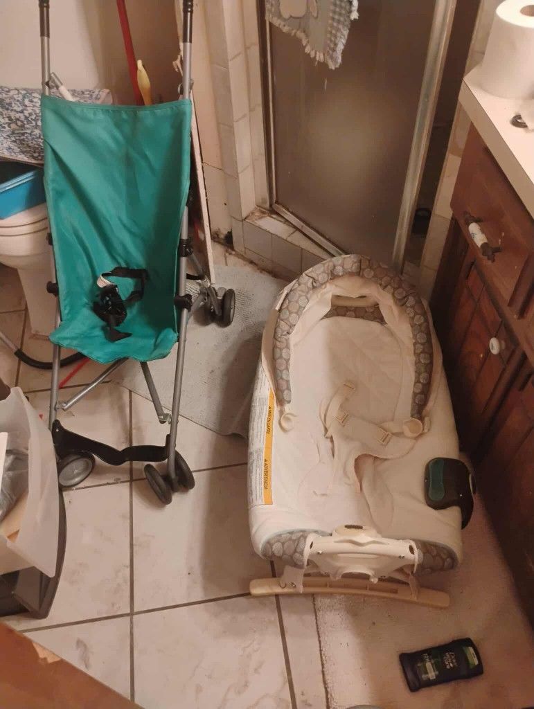 Stroller And Baby Bed And I Have Part Of The Playpen Changing Part And Something Else All For 50