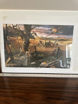 1997 Vintage John Deere Print- Autumn Harvest- Charles Freitag. Signed 22”x16”