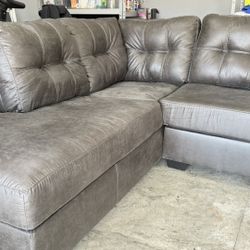 Sectional Sofa Slate Gray 