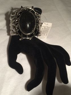 Black and silver bracelet