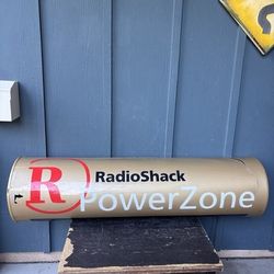1998 RadioShack PowerZone Lighted Store Sign Battery Display AS-IS Man Cave
