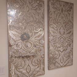 Decorative Wall Mirrors (Pair)