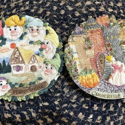 Vintage Fairytale Tea Plates