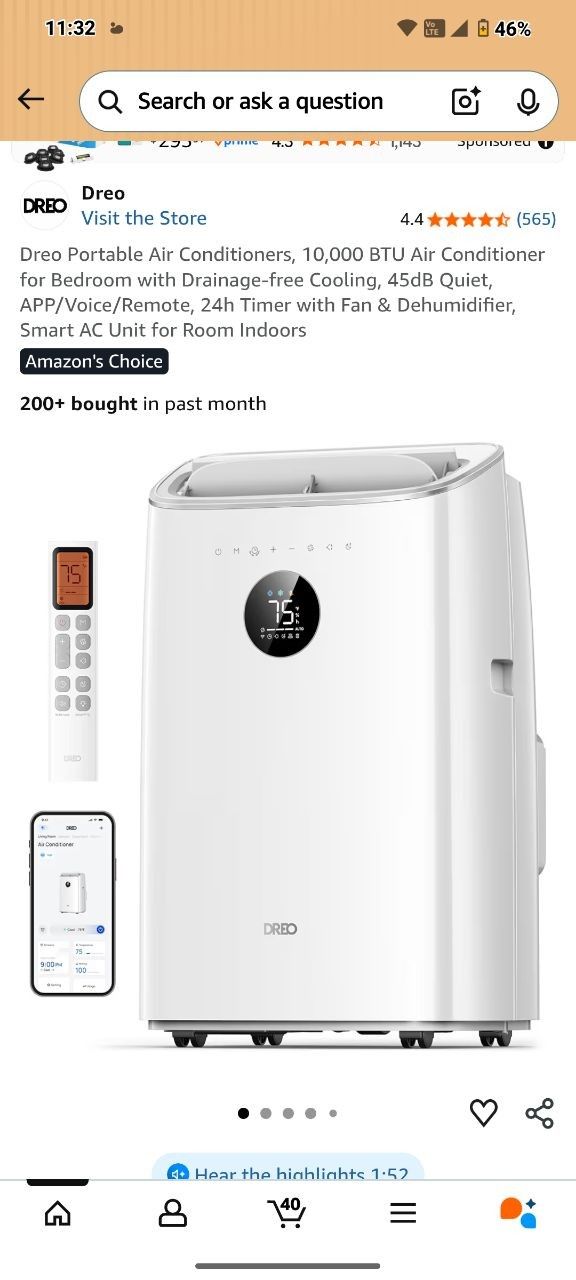 DREO Portable AC Unit 