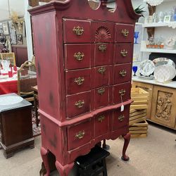 Rustic Red Dresser Chest