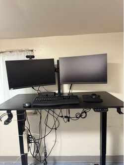 Dell Monitors and Desk