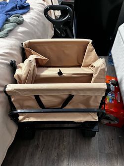 Folding Utility Wagon Cart with Wheels