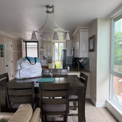 Dining Table Bar Height With Chairs 