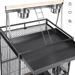 68” Tall Rolling Bird Cage - $120 obo