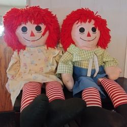 Raggedy Ann and Andy Dolls Vintage