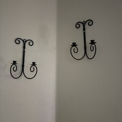 Wall candle holders