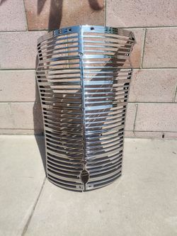 1938 Chevy car grill. Rechromed. Has a small bad part(picture 4). Good for a daily driver.