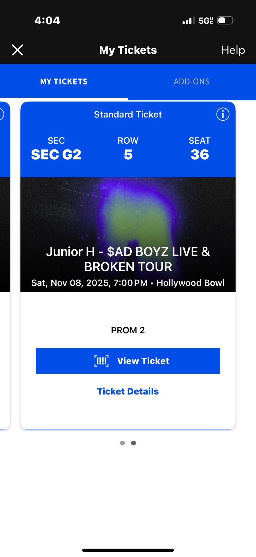 Junior H Tickets For Hollywood Bowl 