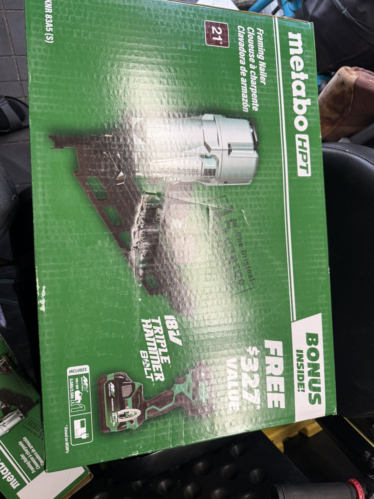 Framing Metabo Gun With Metabi Impact +charger