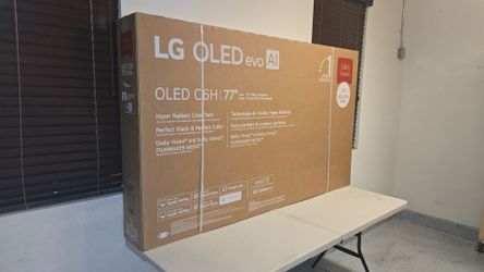 New 77 Inch LG Oled C6H Tandem Smart TV 4K UHD with 165 Hz refresh rate. Brand new in the box.