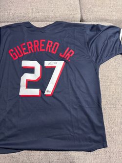 Vladimir Guerrero Jr Signed Autograph Custom Jersey-Beckett- Toronto Blue Jays