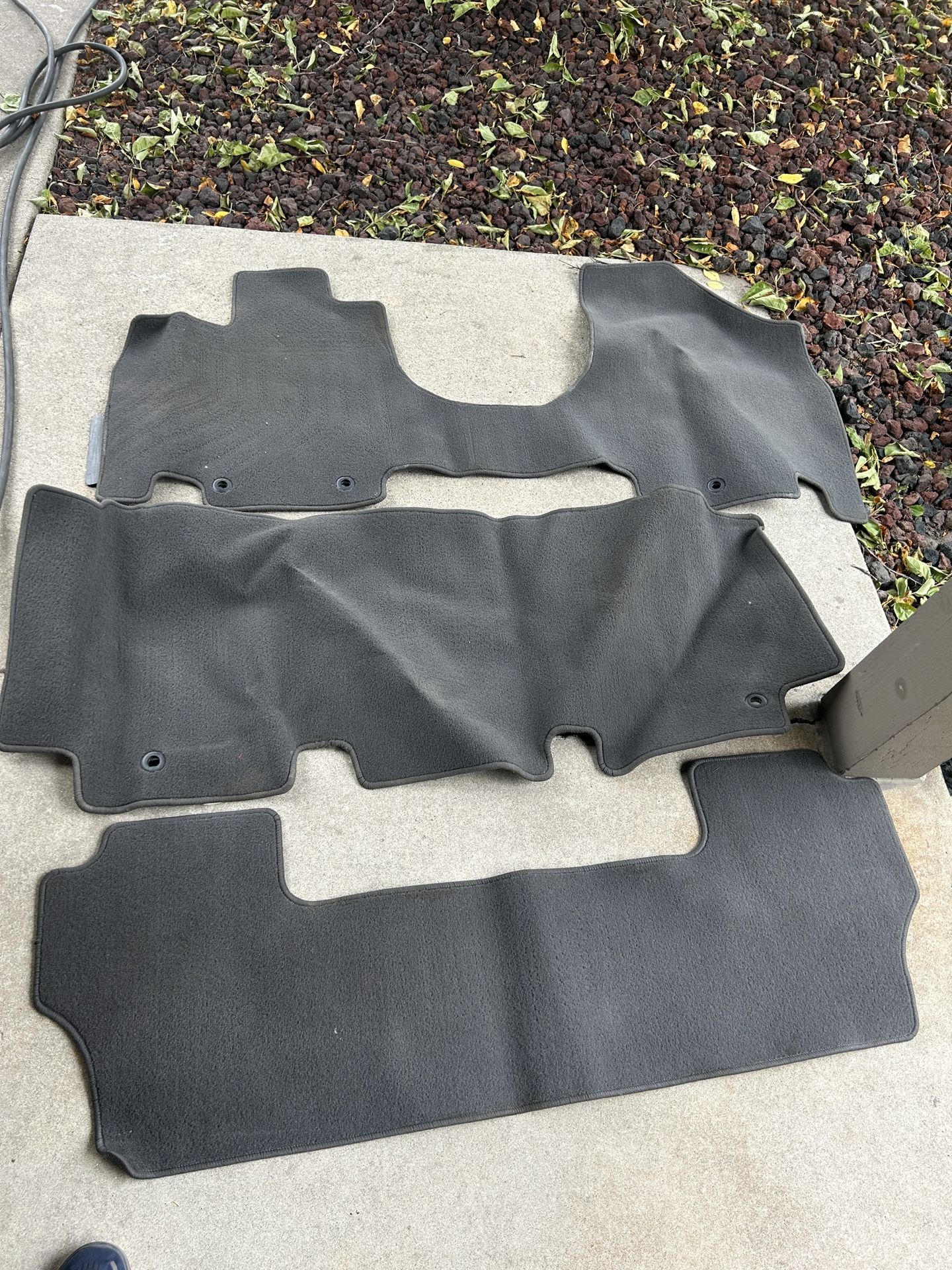 2011-2017 Honda Odyssey OEM GREY 1st 2nd 3rd Rows Floor Carpet Mats Set of 3 Gray 2012 2013 2014 2015 2016