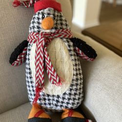Festive Penguin Plush Decoration or Child’s Toy. 