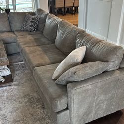Sectional Couch + Pillows
