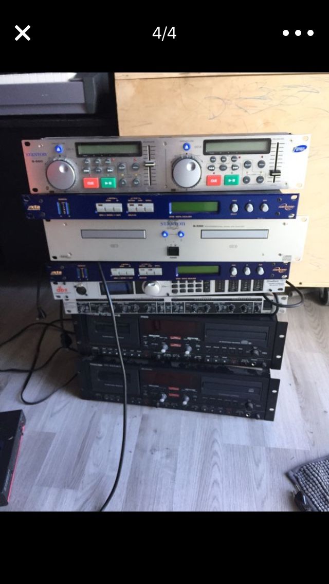 Live dj recording studio equipment