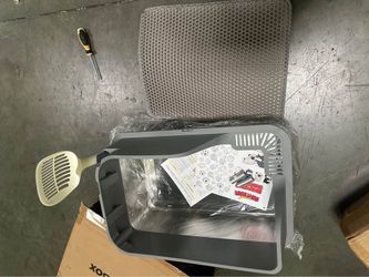NEW XXL 36L Stainless Steel Cat Litter Box Set - High Shield