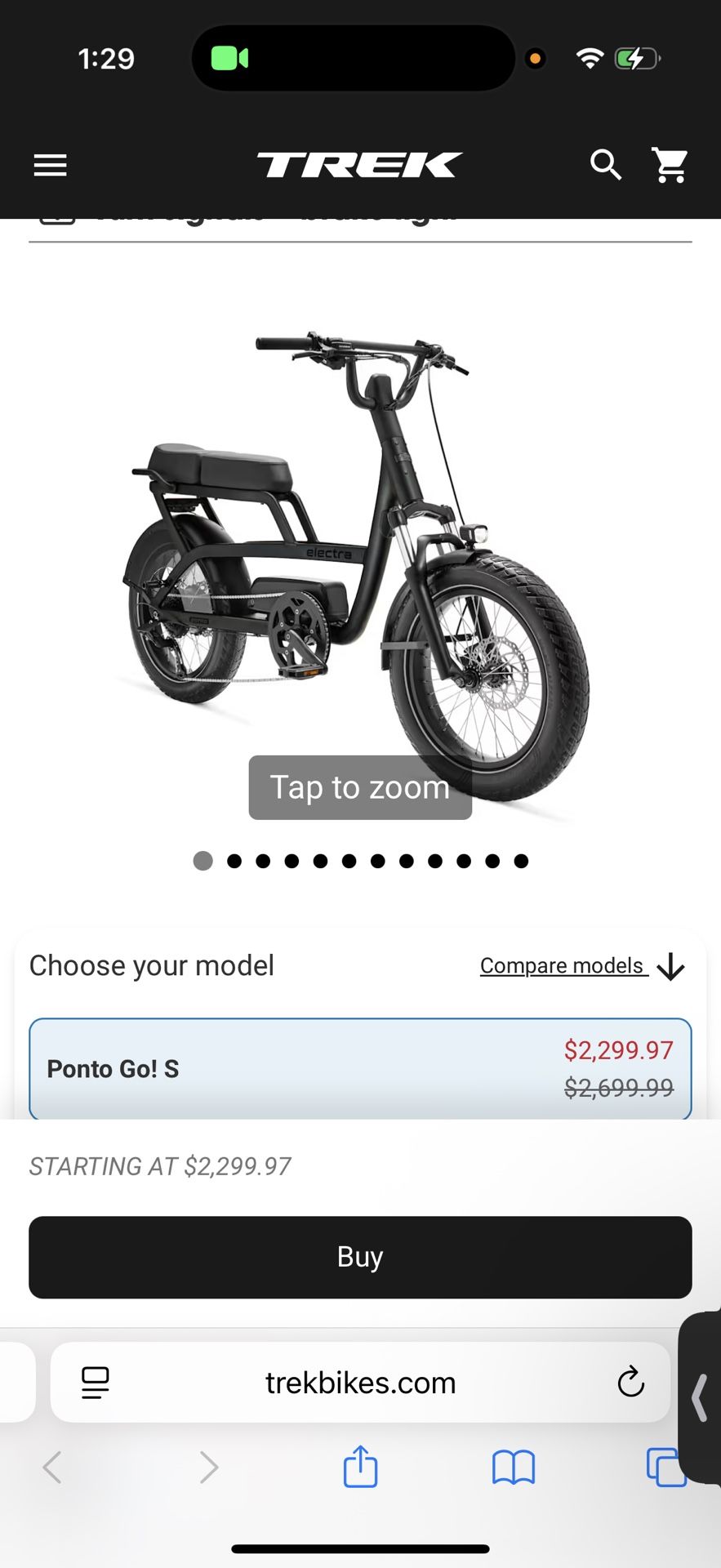 Ponto Go E-bike Black Brand New