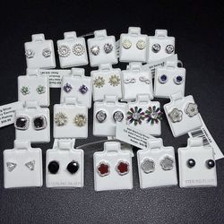 925 silver cz earrings