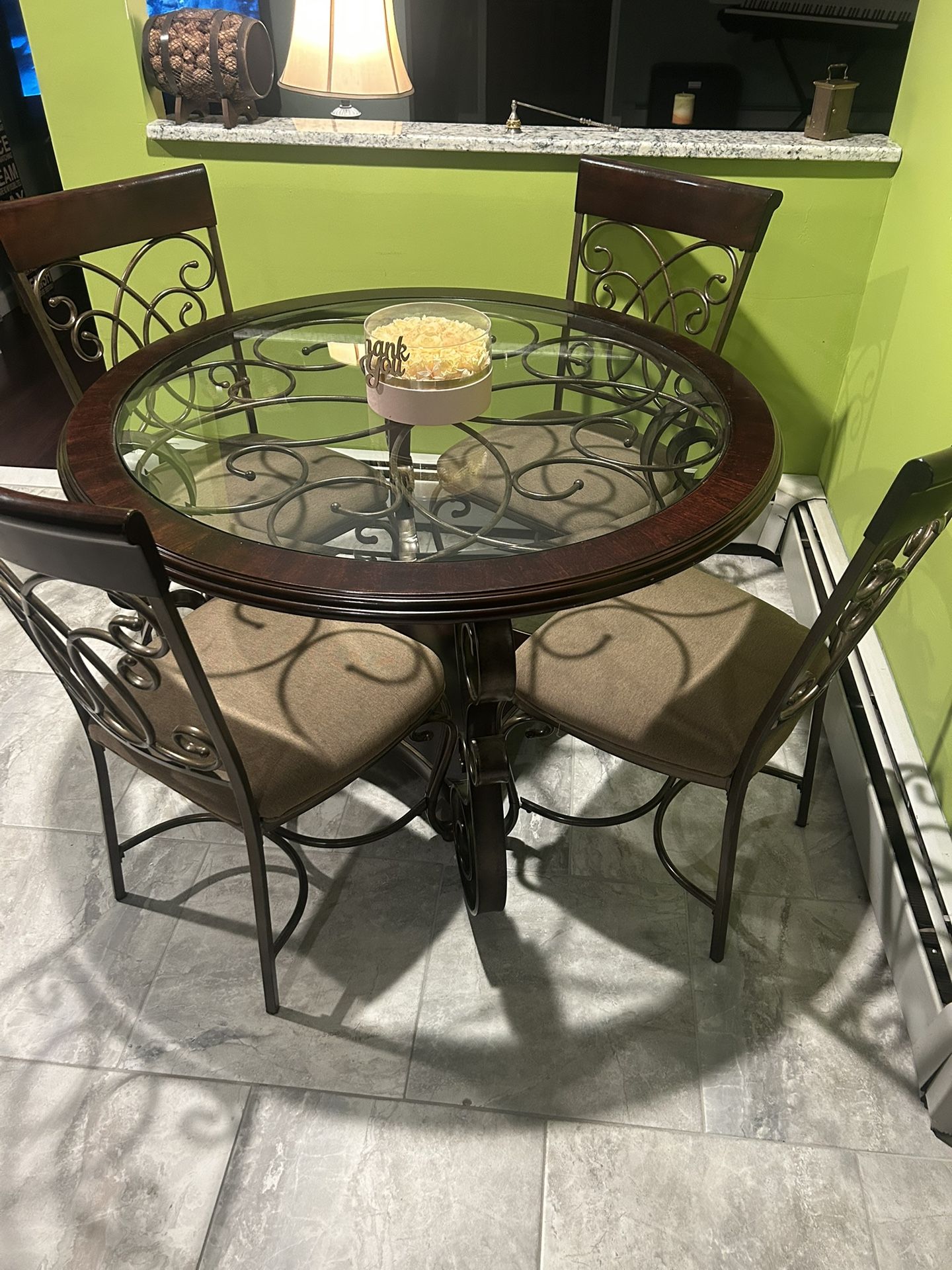Raymour and Flanagan rod iron Kitchen table