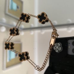 Rose Gold And Black Bracelet