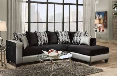 New black sectional! Other couch and Loveseat saves here