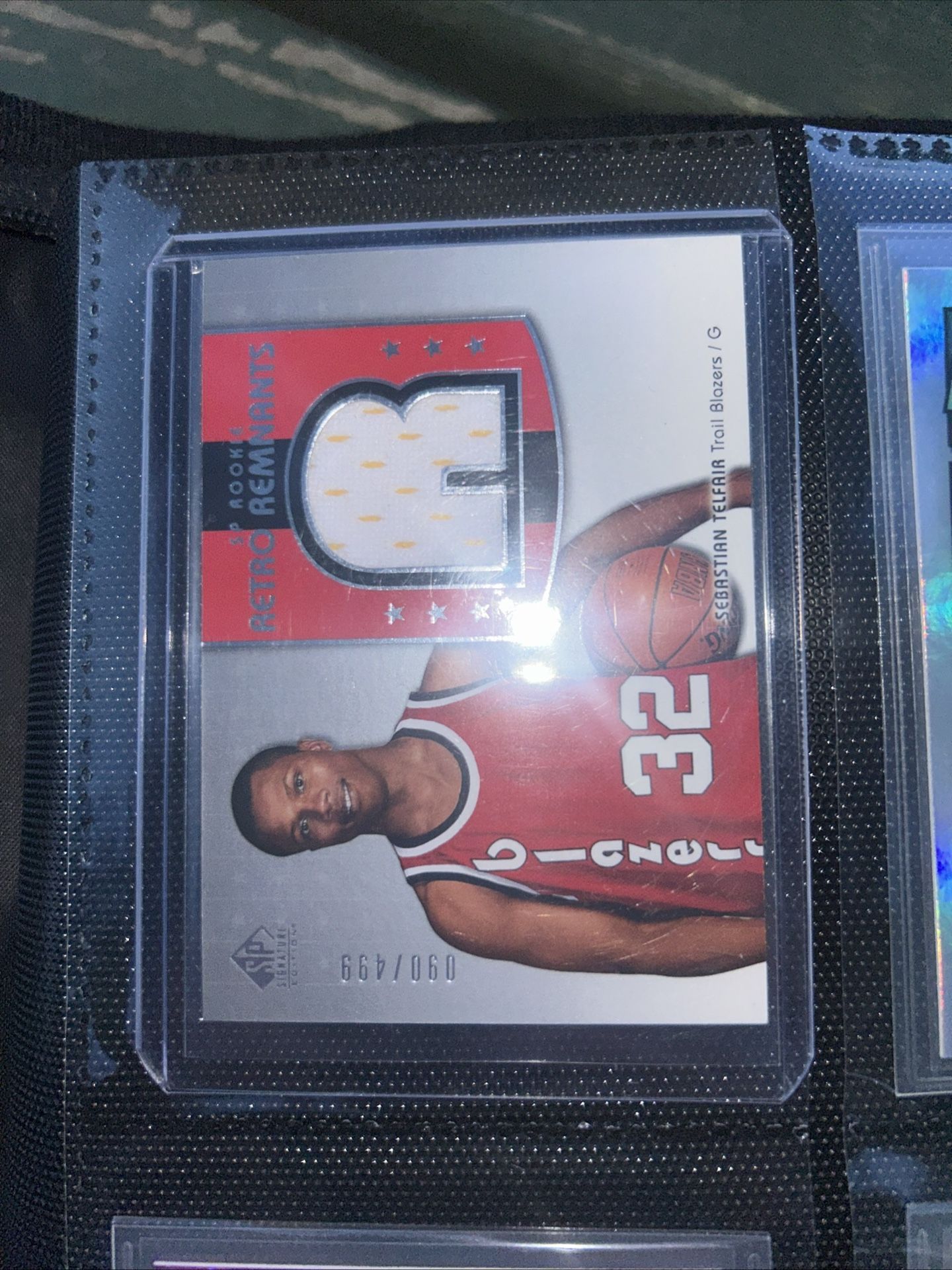 Signature Editions Sebastian Telfair Trail Blazers Rookie Numbered Patch