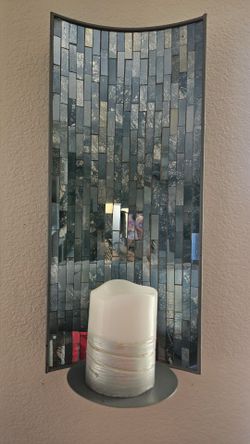 Blue Mosaic Sconce Set