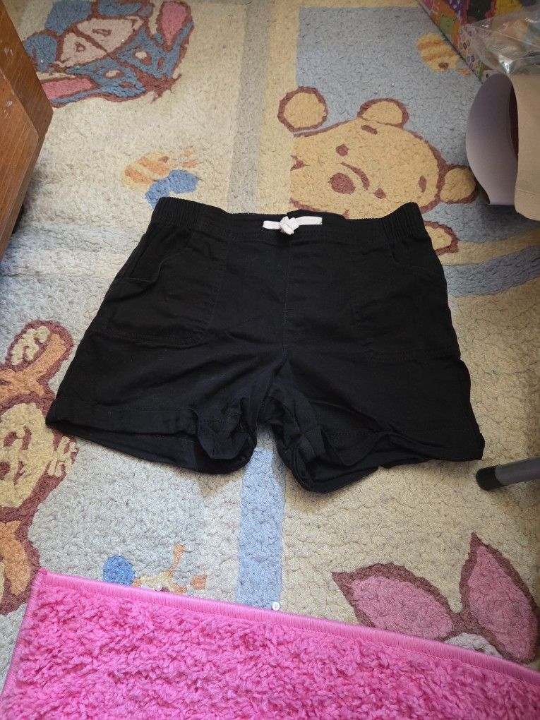 Girls Black Shorts