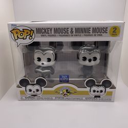Funko Pop Disney Mickey Mouse & Minnie Mouse 2 Pack D23 Expo Exclusive!