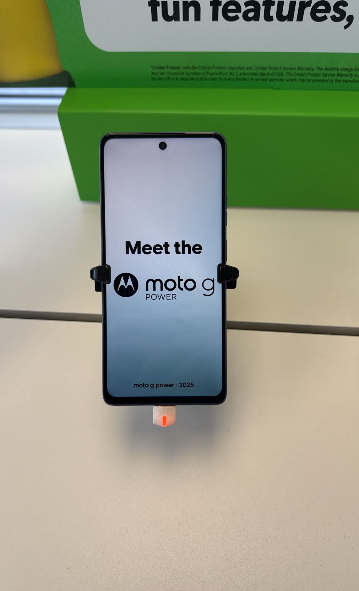 Moto G power 2025 free with a new line of service at cricket wireless