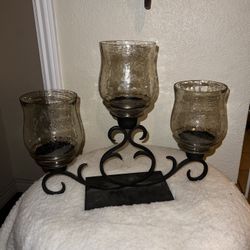 3 CANDLE HOLDER DECOR FROM HOBBY LOBBY 