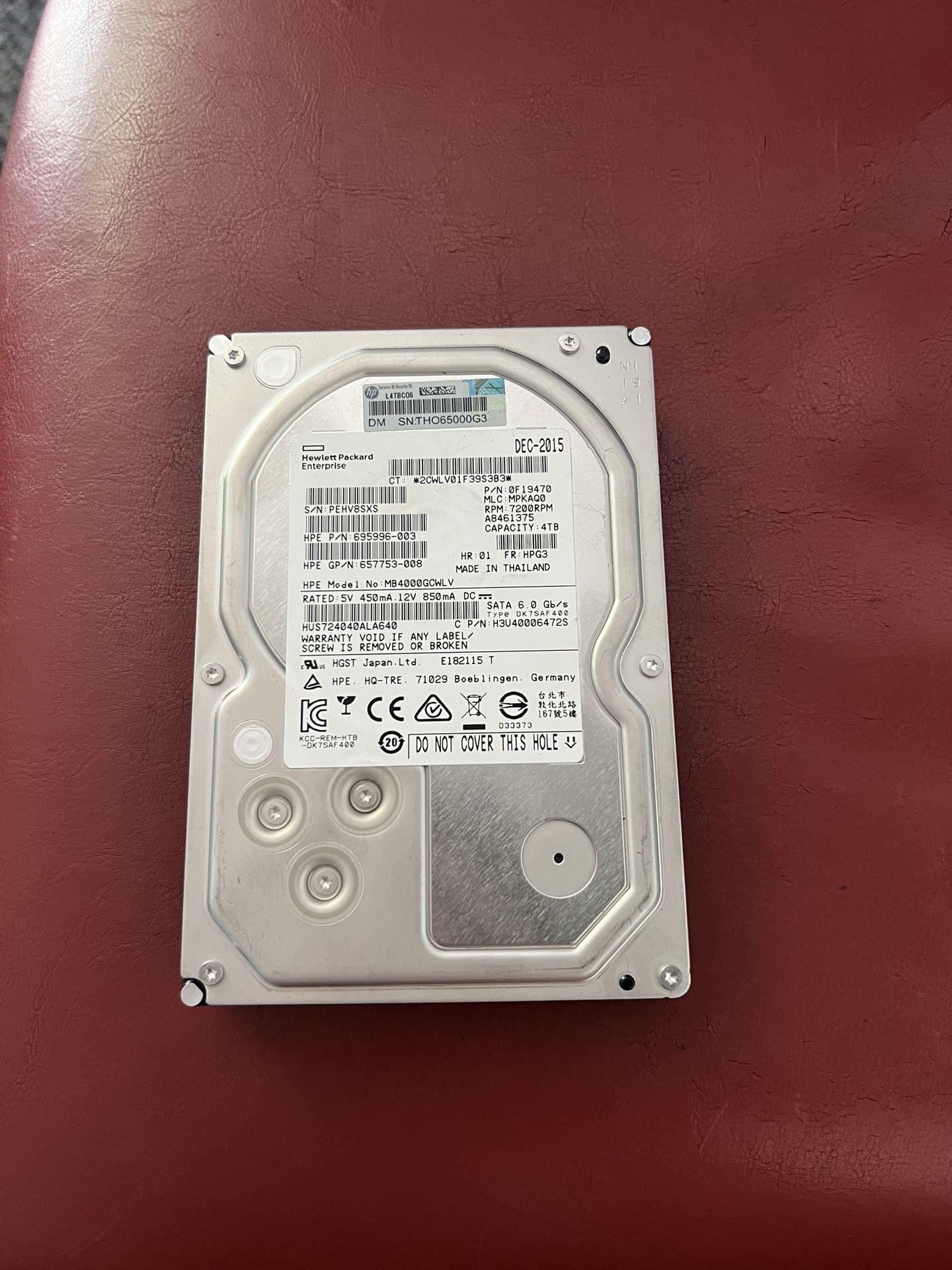 4 TB HDs (Many in stock)