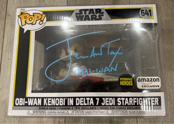 Obi-Wan Kenobi Signed Funko Pop Star Wars Delta 7