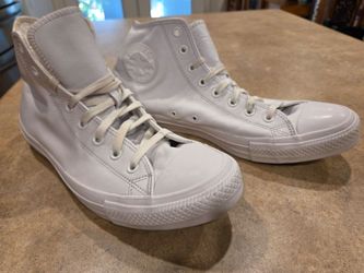 Converse all leather hi top