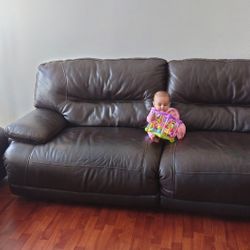 Set Of Leather Recliner Couches