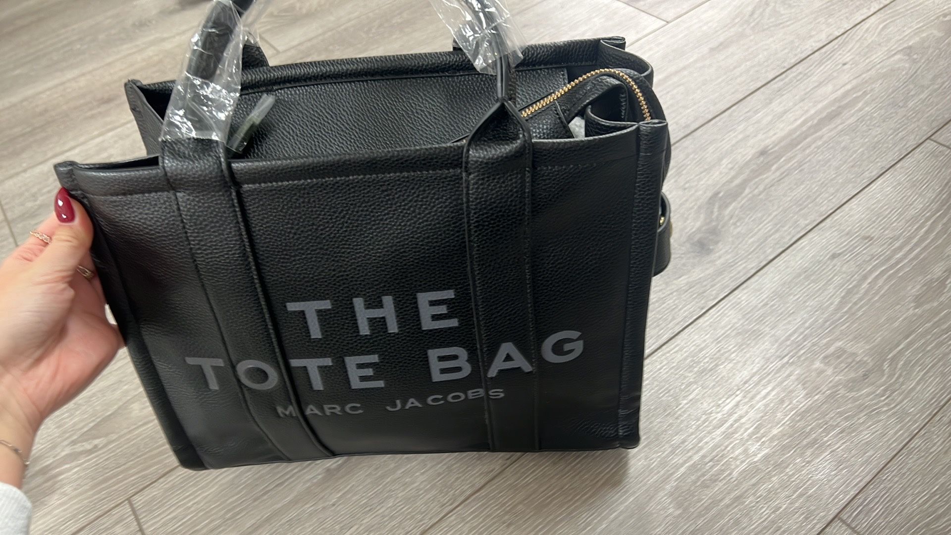 The Tote Bag Black New Genuine Leather Purse