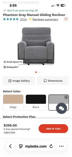 Gray Reclining Sofa and Rocking Recliner Set