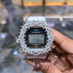 💎 VVS Moissanite Iced-Out G-Shock Watch | Custom Luxury Timepiece
