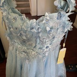 Perry Blue Flower Dress