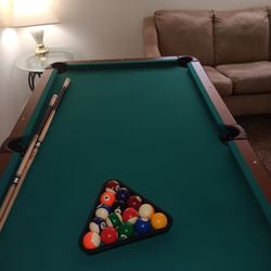 Hallex  Pool Table And Cues