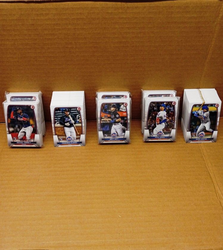 AL NL East 2023 Bowman 90 card rookie lots