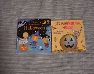 New Halloween Children's Books. $3 for Both. One Book Has A Push Button to Listen To