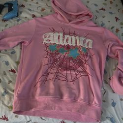 Pink Spider Hoodie Medium 
