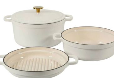 Sur La Table Enameled Cast Iron Stackable Cookware Set